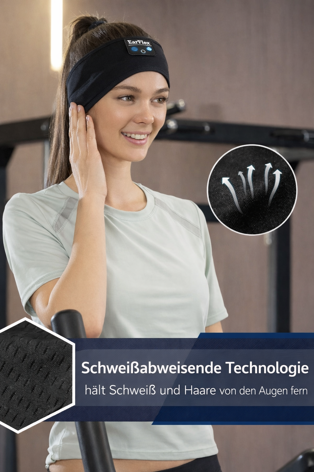 EarFlex - das Stirnband mit integrierten Kopfhörern