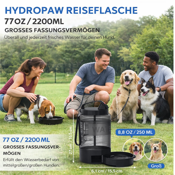 Reise-Wasserflasche für Hunde